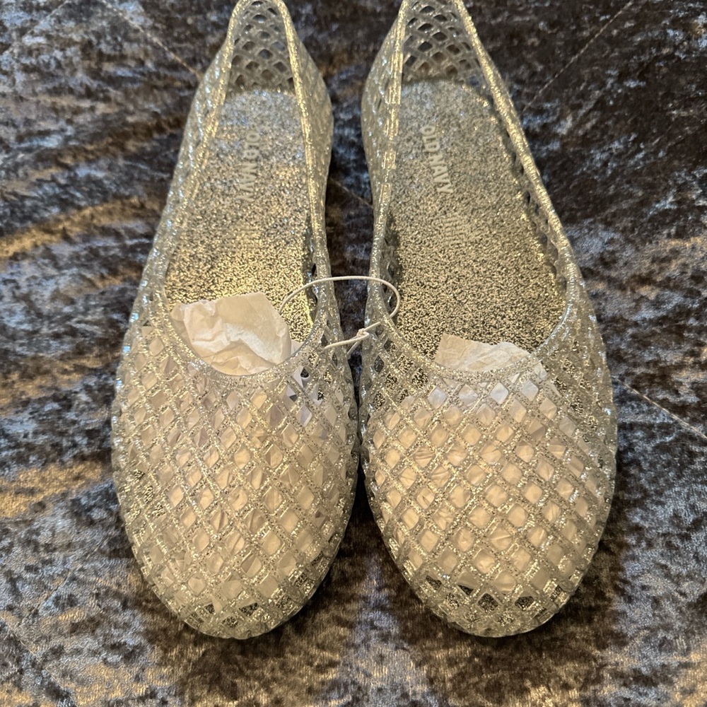 Old Navy Silver Mesh Flats